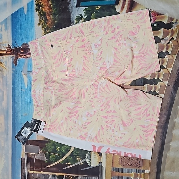 Hurley Swim Tropical Escape Paradise Board Shorts Size 30 NWT - Picture 6 of 6